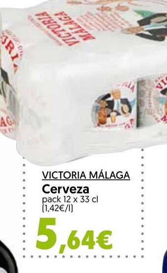 Hiper Usera VICTORIA MÁLAGA Cerveza oferta