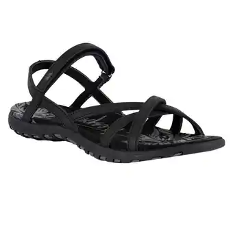 Decathlon Sandalias de cuero kimbra tira adhesiva, slipon, correas en tobillo para mujer oferta