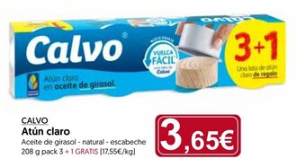 Hiper Usera CALVO Atún claro oferta