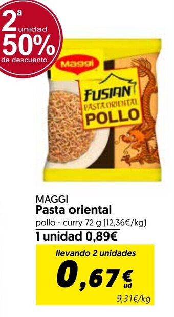 Hiper Usera MAGGI Pasta oriental oferta