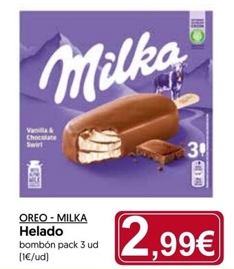 Hiper Usera OREO - MILKA Helado oferta