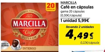 Hiper Usera MARCILLA Café en cápsulas oferta