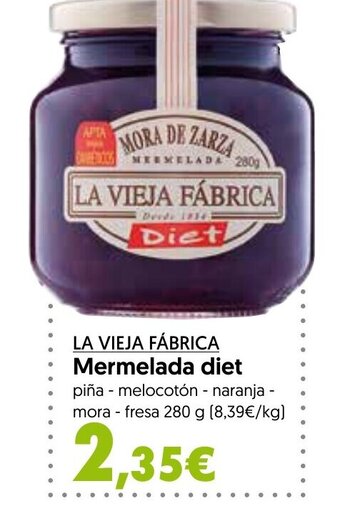 Hiper Usera LA VIEJA FÁBRICA Mermelada diet oferta