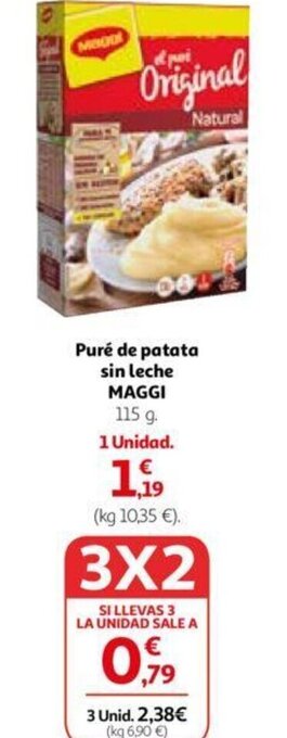 Alcampo Puré de patata sin leche MAGGI oferta