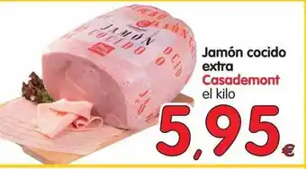 Alimerka Casademont Jamón cocido extra el kilo oferta