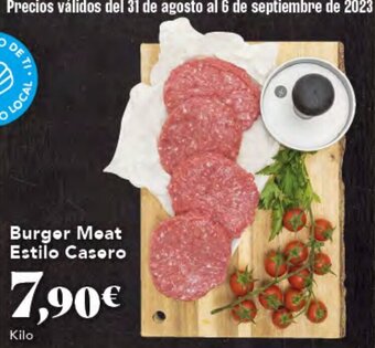 Gadis Burger Meat Estilo Casero oferta