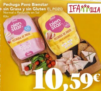 Gadis Pechuga Pavo Bienstar sin Grasa y sin Gluten EL POZO oferta