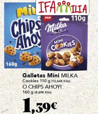 Gadis Galletas Mini MILKA Cookies 110 g oferta