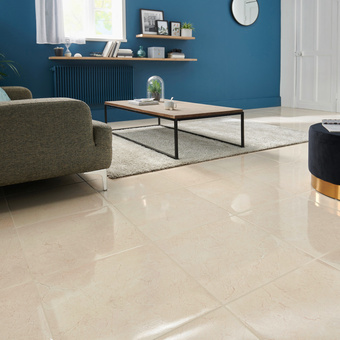 Brico Depôt Pavimento porcelánico elegance beige 45 x 45 cm oferta