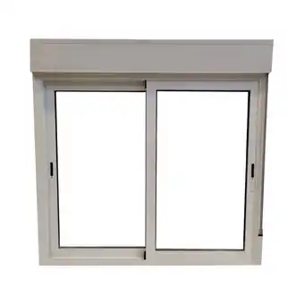 Brico Depôt Ventana aluminio corredera persiana blanco 116x80 cm oferta