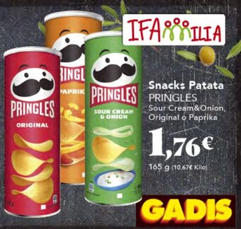 Gadis Snacks Patata PRINGLES oferta