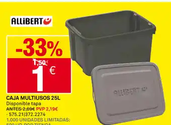 Bricoking Allibert Caja Multiusos 25L oferta