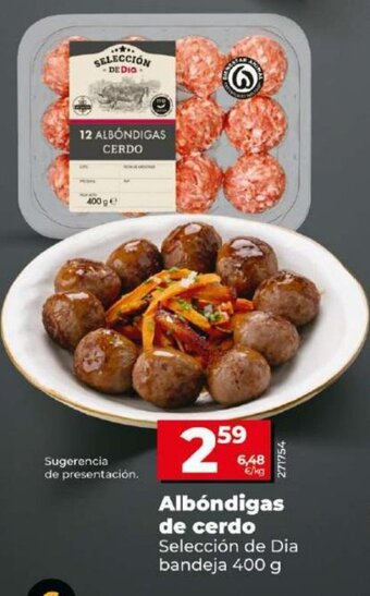 Dia Albóndigas de cerdo oferta