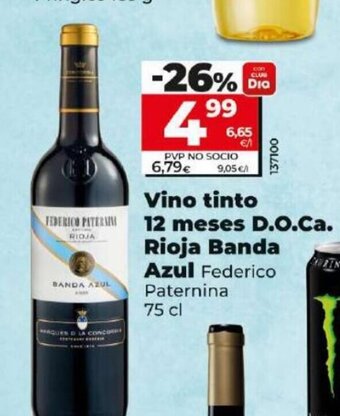 Dia Vino tinto 12 meses D.O.Ca. Rioja Banda Azul oferta