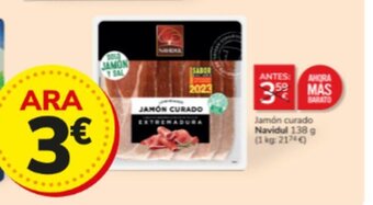 Consum Jamón curado Navidul 138 g oferta