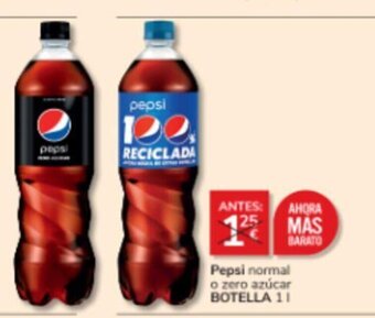 Consum Pepsi normal o zero azúcar BOTELLA 1 l oferta