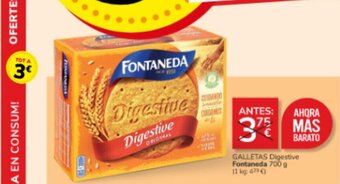 Consum GALLETAS Digestive Fontaneda 700 g oferta