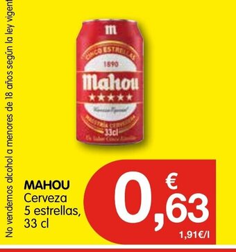 CashDiplo MAHOU oferta