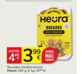 Consum Bocados mediterráneos Heura 160 g oferta