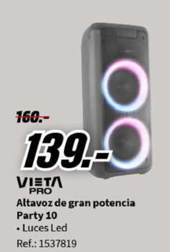 MediaMarkt Altavoz de gran potencia Party 10 oferta