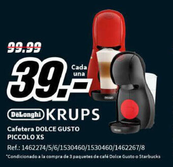 MediaMarkt Cafetera DOLCE GUSTO PICCOLO XS oferta