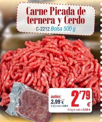 Abordo Carne Picada de ternera y Cerdo oferta