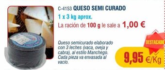 Abordo QUESO SEMI CURADO oferta