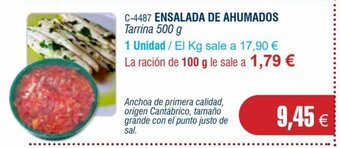 Abordo ENSALADA DE AHUMADOS Tarrina 500 g oferta