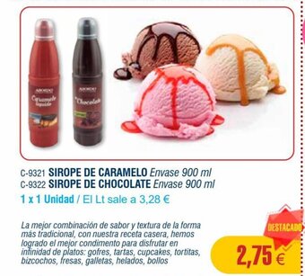 Abordo SIROPE DE CARAMELO Envase 900 ml oferta
