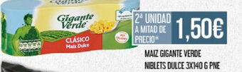 Claudio MAIZ GIGANTE VERDE NIBLETS DULCE 3X140 G PNE oferta