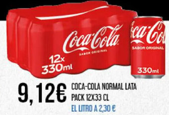 Claudio COCA-COLA NORMAL LATA PACK 12X33 CL oferta