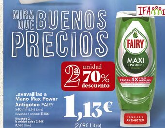 Gadis Lavavajillas a Mano Max Power Antigoteo FAIRY oferta