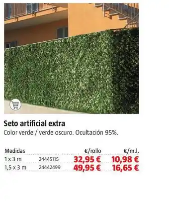 Bauhaus Seto artificial extra 1 x 3m oferta