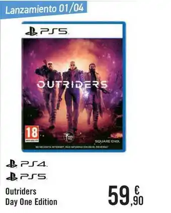 Carrefour Ps4 ∕ Ps5 Outriders Day One Edition oferta