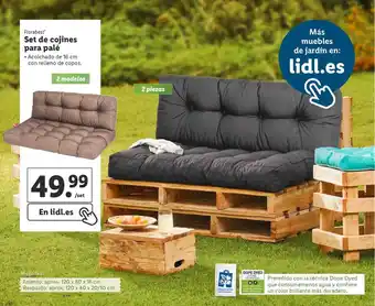 Lidl Florabest Set de cojines para palé oferta