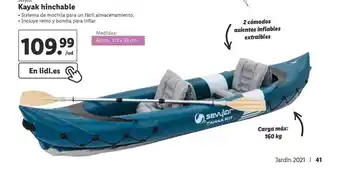 Lidl Sevylor Kayak hinchable 312 x 92cm. oferta