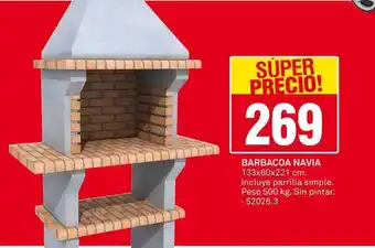 Bricoking Barbacoa Navia 133 x 60 x 221cm. oferta