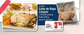 Abordo C-3653 Colas De Rape Limpias (150/300g/pieza ) Bolsa 640g oferta