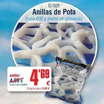 Abordo C-101 Anillas de Pota Bolsa 600g oferta