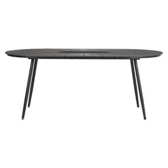BigMat Conjunto daniel ( mesa ) 195x103 con 6 sillas camilla negra oferta