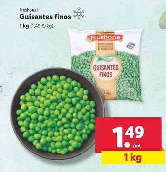 Lidl Freshona Guisantes finos 1kg oferta