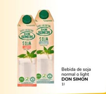Supeco Bebida de soja normal o light DON SIMON 1L oferta