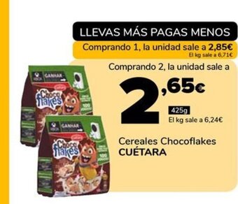 Supeco Cereales Chocoflakes CUÉTARA oferta