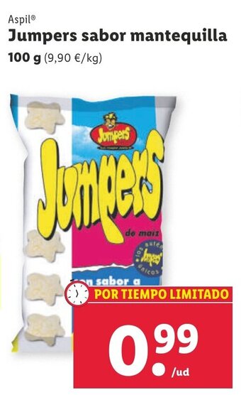 Lidl Aspil Jumpers sabor mantequilla 100 g oferta
