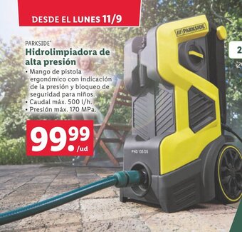 Lidl PARKSIDE Hidrolimpiadora de alta presión oferta