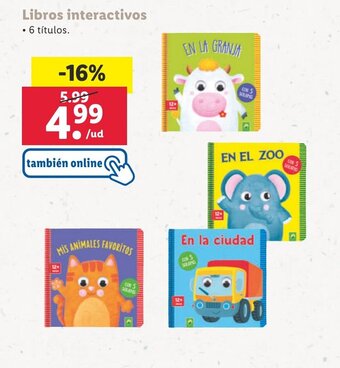 Lidl Libros interactivos oferta