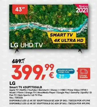 Worten Lg Smart Tv 43up77006lb oferta