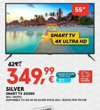 Worten Silver Smart Tv 410885 oferta