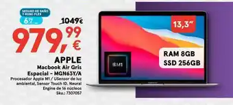 Worten Apple Macbook Air Gris Espacial - Mgn63y A oferta