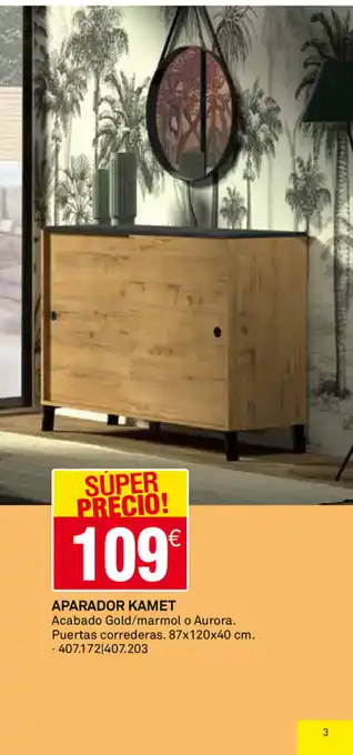 Bricoking Aparador Kamet 87x120x40cm oferta